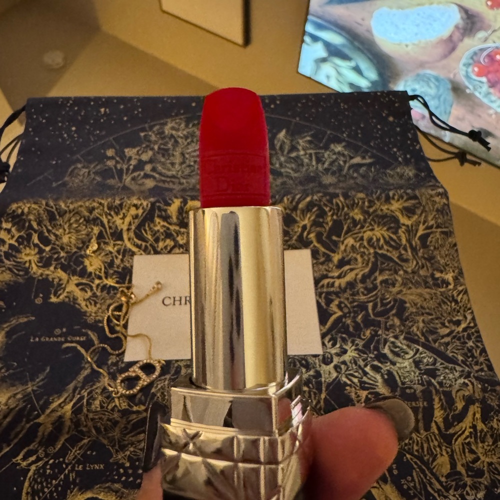 Christian Dior Bundle. Pouch, Mini Pillow, bracelet and lipstick. ♥️ - Picture 13 of 16